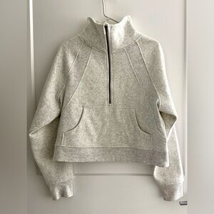 Danskin Light Gray Half-Zip Hoodie